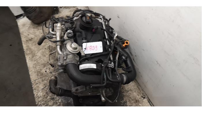 Engine from a Skoda Octavia Combi (1Z5) 1.9 TDI 4x4 2008