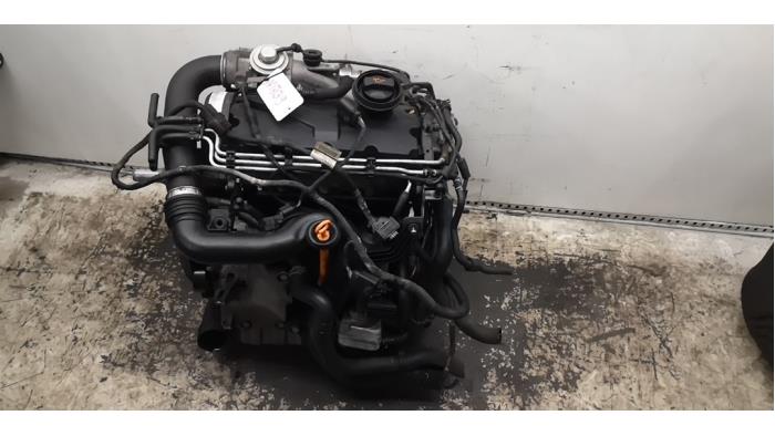 Engine from a Skoda Octavia Combi (1Z5) 1.9 TDI 4x4 2008