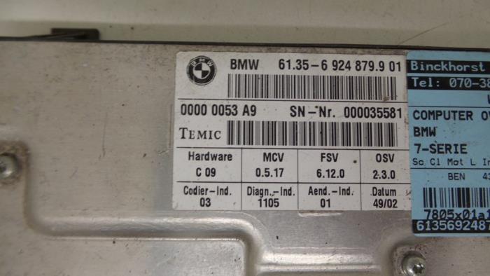 Ordinateur divers d'un BMW 7 serie (E65/E66/E67) 745i,Li 4.4 V8 32V 2003