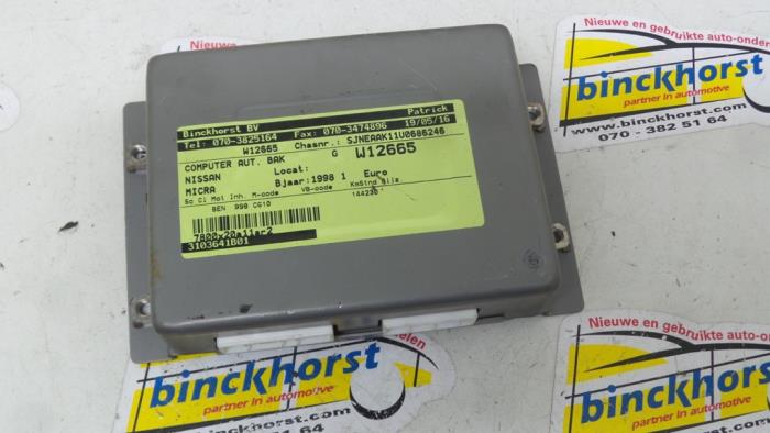Used Automatic gearbox computer Nissan Micra (K11) 1.0 L,LX 16V Price € 73,50 Margin scheme offered by Binckhorst BV