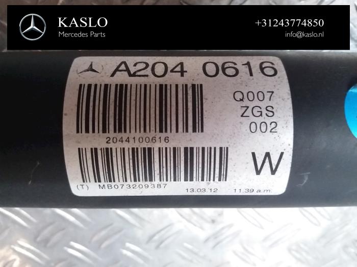 Używane Pólwal Mercedes C (W204) 2.2 C-220 CDI 16V BlueEFFICIENCY Cena € 150,00 Procedura marży oferowane przez kaslo auto parts