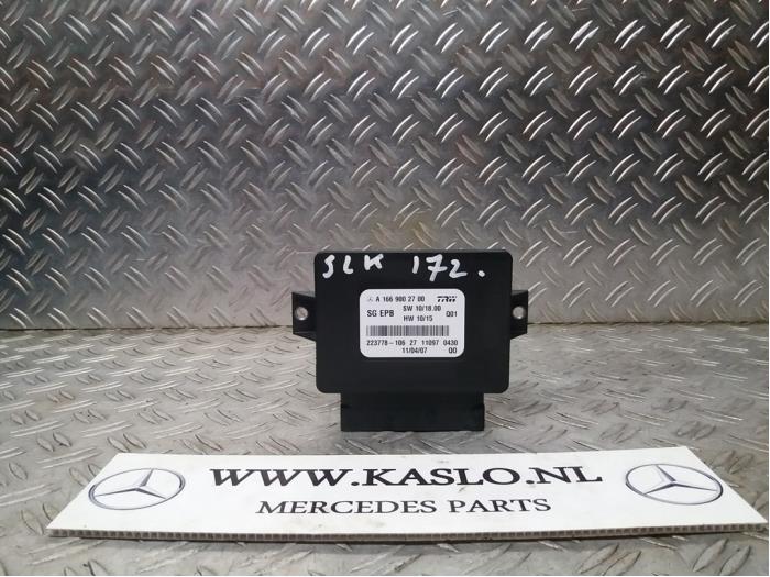 Parking brake module from a Mercedes-Benz SLK (R172) 1.8 200 16V BlueEFFICIENCY 2011