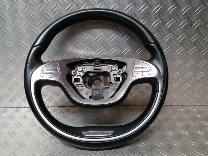 Steering wheel from a Mercedes-Benz S (W222/V222/X222) 3.0 S-350 BlueTec, S-350 d 24V 2015