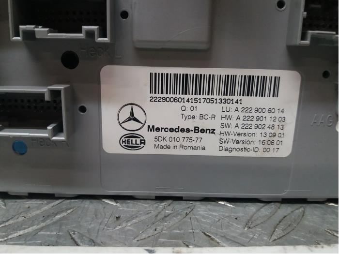 Module confort d'un Mercedes-Benz C (C205) C-250d 2.2 16V BlueTEC 2017