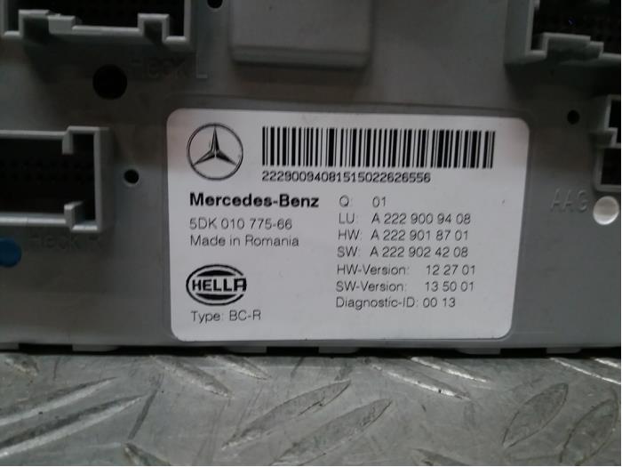 Boitier BSI d'un Mercedes-Benz S (W222/V222/X222) 3.0 S-350 BlueTec, S-350 d 24V 2015
