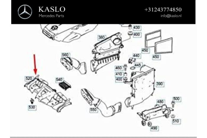 Begagnade Lufttratt Mercedes E (C207) E-220 CDI 16V BlueEfficiency Pris på förfrågan erbjuds av kaslo auto parts