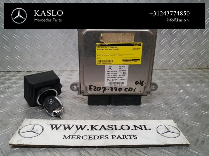 Used Ignition lock + computer Mercedes E (R207) E-220 CDI 16V BlueTEC Price € 250,00 Margin scheme offered by kaslo auto parts
