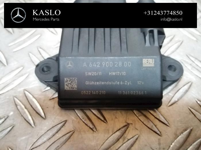 Glow plug relay Mercedes C 3.0 C320 CDI V6 24V A6429002800