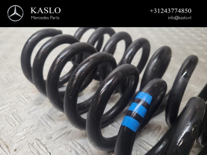 Rear coil spring from a Mercedes-Benz SLC (R172) 2.1 250 d 16V 2016