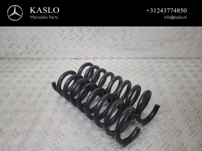 Rear coil spring from a Mercedes-Benz SLC (R172) 2.1 250 d 16V 2016