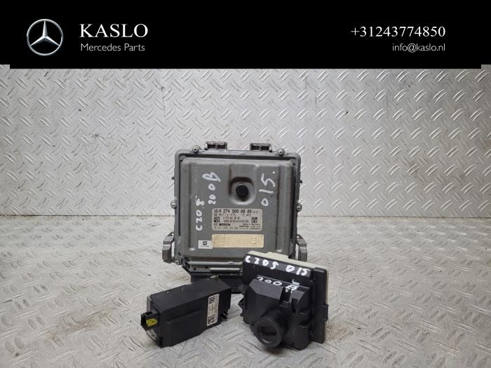 Used Ignition lock + computer Mercedes C (W205) C-200 2.0 CGI 16V Price € 350,00 Margin scheme offered by kaslo auto parts