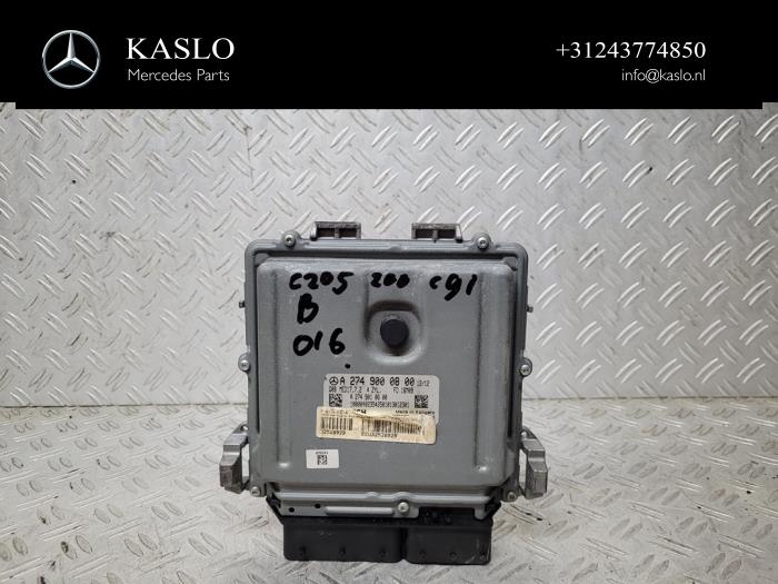 Ignition lock + computer from a Mercedes-Benz C (W205) C-200 2.0 CGI 16V 2016