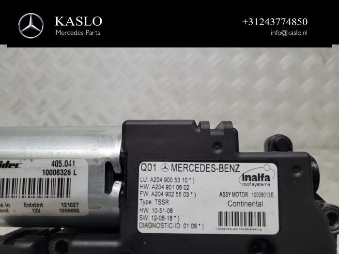 Silnik szyberdachu z Mercedes-Benz C (W204) 2.2 C-220 CDI 16V BlueEFFICIENCY 2013
