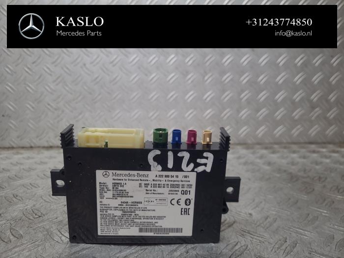 Begagnade Bluetooth-modul Mercedes E (W213) E-220d 2.0 Turbo 16V Pris € 75,00 Marginaltabell erbjuds av kaslo auto parts