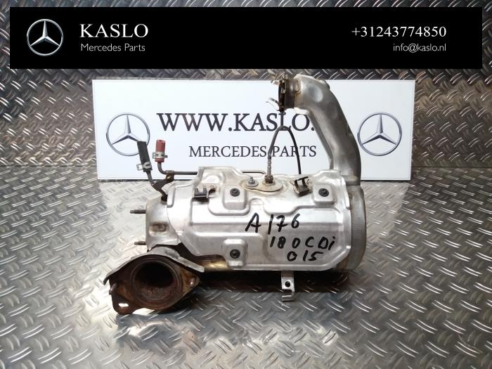 Katalysator Mercedes A (W176), 2012 / 2018 1.5 A-180 CDI, A-180d 16V, Fließheck, Diesel, 1.461cc, 80kW (109pk), FWD, OM607951; K9K, 2012-06 / 2018-05, 176.012; 176.212 (Gebraucht)