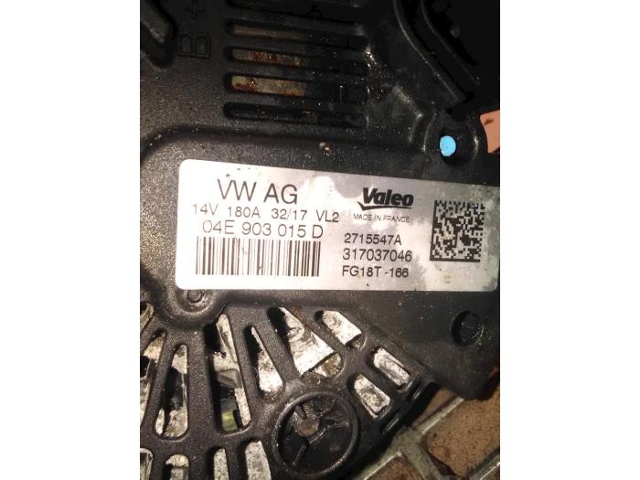 Begagnade Dynamo Volkswagen Arteon (3HAB) 1.5 TSI 16V Pris € 75,00 Marginaltabell erbjuds av Rooie Ben autodemontage