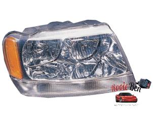 New Headlight, right Jeep Grand Cherokee (WG/WJ) 4.0i Price € 121,00 Inclusive VAT offered by Rooie Ben autodemontage