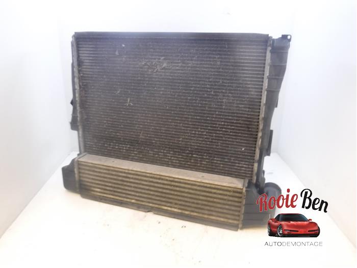 Radiator from a BMW X3 (E83) 2.0d 16V 2007
