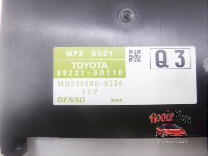 Ordenador body control de un Toyota Yaris III (P13) 1.4 D-4D-F 2015