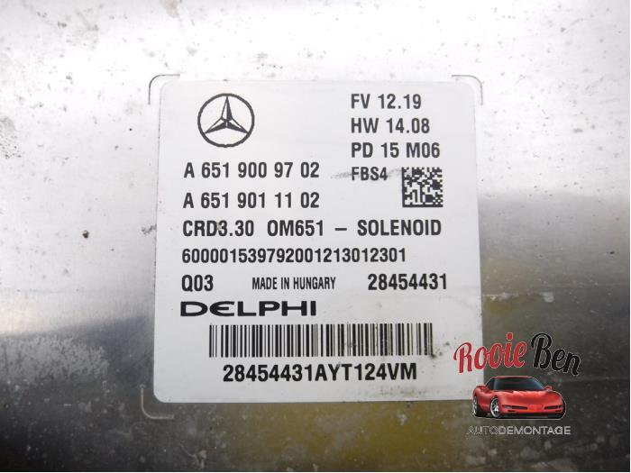Engine management computer from a Mercedes-Benz A (W176) 2.2 A-220 CDI 16V 4-Matic 2013