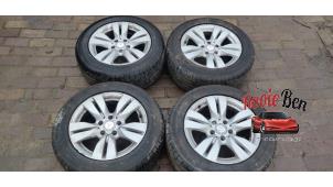Used Set of sports wheels + winter tyres Mercedes E Estate (S212) E-220 16V BlueTEC Price on request offered by Rooie Ben autodemontage