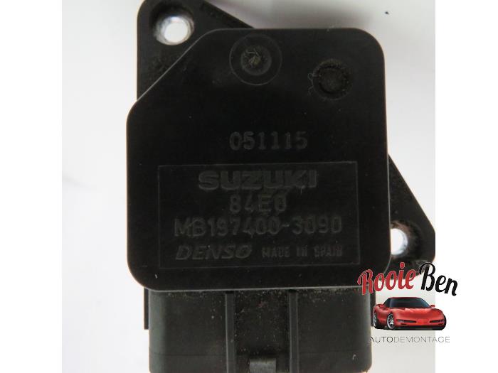 Medidor de flujo de aire de un Suzuki Swift (ZA/ZC/ZD1/2/3/9) 1.3 VVT 16V 2006