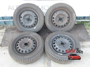 Used Set of wheels + tyres Mitsubishi Space Star (A0) 1.0 12V Price on request offered by Rooie Ben autodemontage