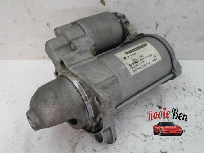 Gebrauchte Anlasser Opel Corsa E 1.4 16V Preis € 25,00 Margenregelung angeboten von Rooie Ben autodemontage