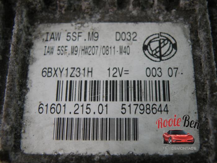 Ordinateur gestion moteur d'un Lancia Ypsilon (843) 1.4 2007