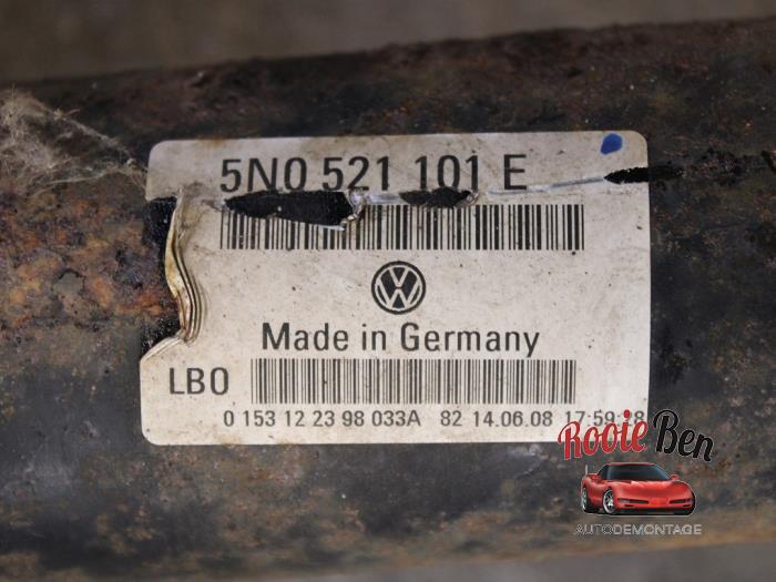 Arbre de transmission d'un Volkswagen Tiguan (5N1/2) 2.0 TDI 16V 4Motion 2010
