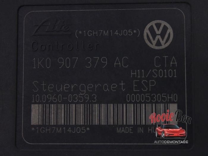 Bomba ABS de un Volkswagen Eos (1F7/F8) 2.0 FSI 16V 2008
