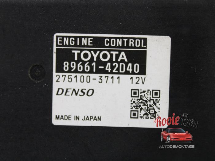 Ordenador de gestión de motor de un Toyota RAV4 (A3) 2.0 16V VVT-i 4x4 2006