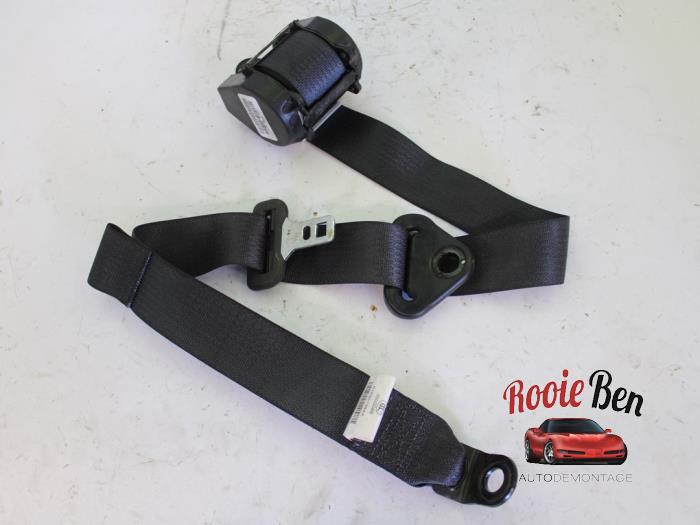 Rear seatbelt, left from a Jeep Compass (PK) 2.2 CRD 16V 4x4 2012