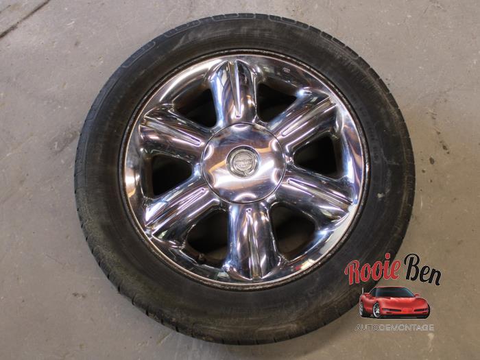Pt Cruiser Metal Rims Sport rims set + tires - Steel OEM - Rooie Ben autodemontage