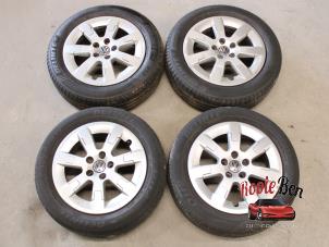 Used Sport rims set + tires Volkswagen Polo V (6R) 1.2 TDI 12V BlueMotion Price on request offered by Rooie Ben autodemontage