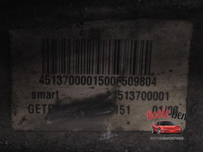 Getriebe van een Smart Fortwo Coupé (451.3) 1.0 52 KW 2008