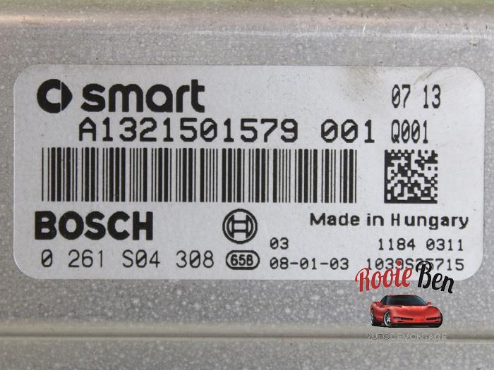 Engine management computer from a Smart Fortwo Coupé (451.3) 1.0 52 KW 2008