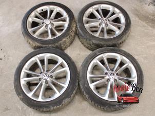Used Sport rims set + tires Volkswagen Scirocco (137/13AD) 2.0 TSI 16V Price on request offered by Rooie Ben autodemontage