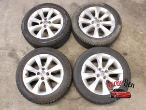 Used Sport rims set + tires Opel Corsa D 1.2 16V ecoFLEX Bi-Fuel Price on request offered by Rooie Ben autodemontage