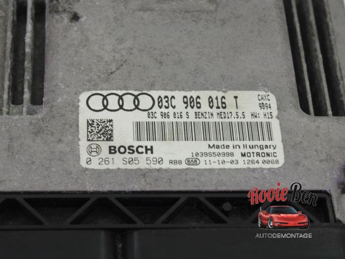 Steuergerät Motormanagement van een Audi A3 Sportback (8PA) 1.4 TFSI 16V 2011
