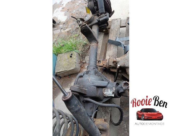 Front axle (complete) from a Jeep Wrangler (TJ) 4.0 4x4 2000