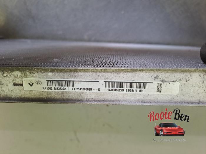 Usagé Radiateur Renault Grand Scénic III (JZ) 1.2 16V TCe 115 Prix € 100,00 Règlement à la marge proposé par Rooie Ben autodemontage