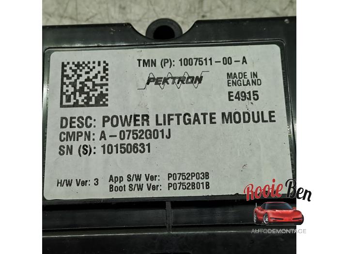 Module tailgate motor Tesla Model S 70D - A0752G01J PEKTRON