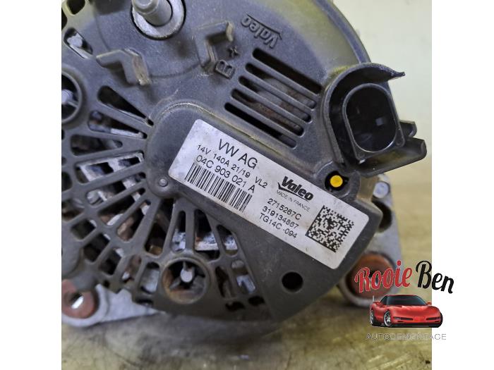 Dynamo van een Audi Q2 (GAB/GAG) 1.5 35 TFSI 16V 2019