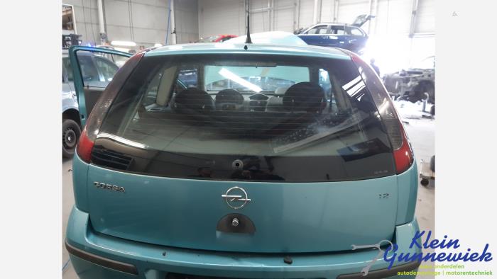 Używane Tylna klapa Opel Corsa Cena € 42,00 Procedura marży oferowane przez Klein Gunnewiek Autodemontage & Motorentechniek