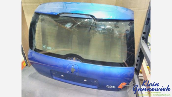 Używane Tylna klapa Renault Clio Cena € 38,00 Procedura marży oferowane przez Klein Gunnewiek Autodemontage & Motorentechniek