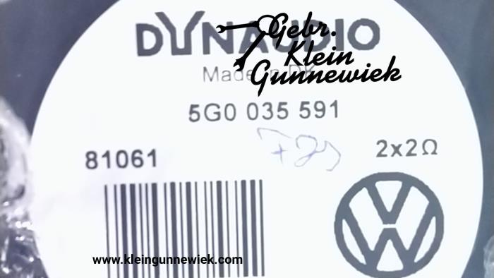 Lautsprecher van een Volkswagen Golf Sportsvan 2017