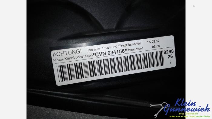 Motor van een Audi A4 2017