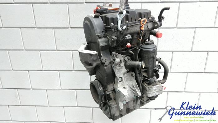 Motor van een Volkswagen Polo 2006