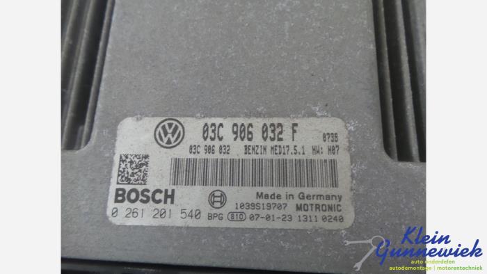 Used Injection computer Volkswagen Touran Price € 152,00 Margin scheme offered by Klein Gunnewiek Autodemontage & Motorentechniek